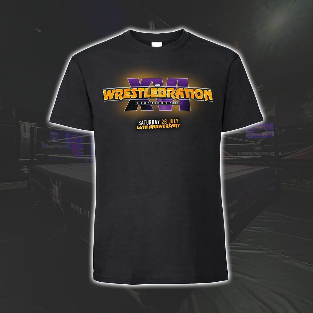 Wrestlebration XVI - Short Sleeve T-Shirt (Black)