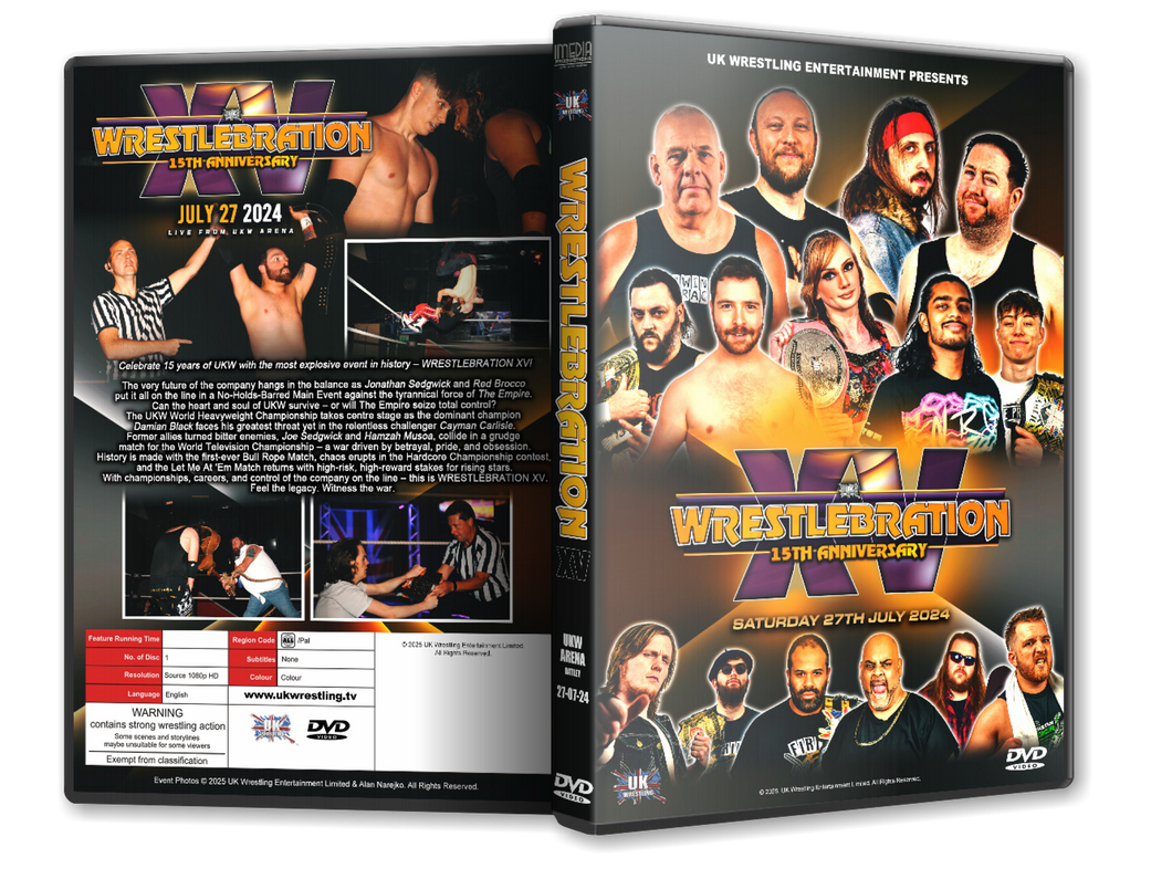 PRE-ORDER UKW Wrestlebration XV 2024 DVD