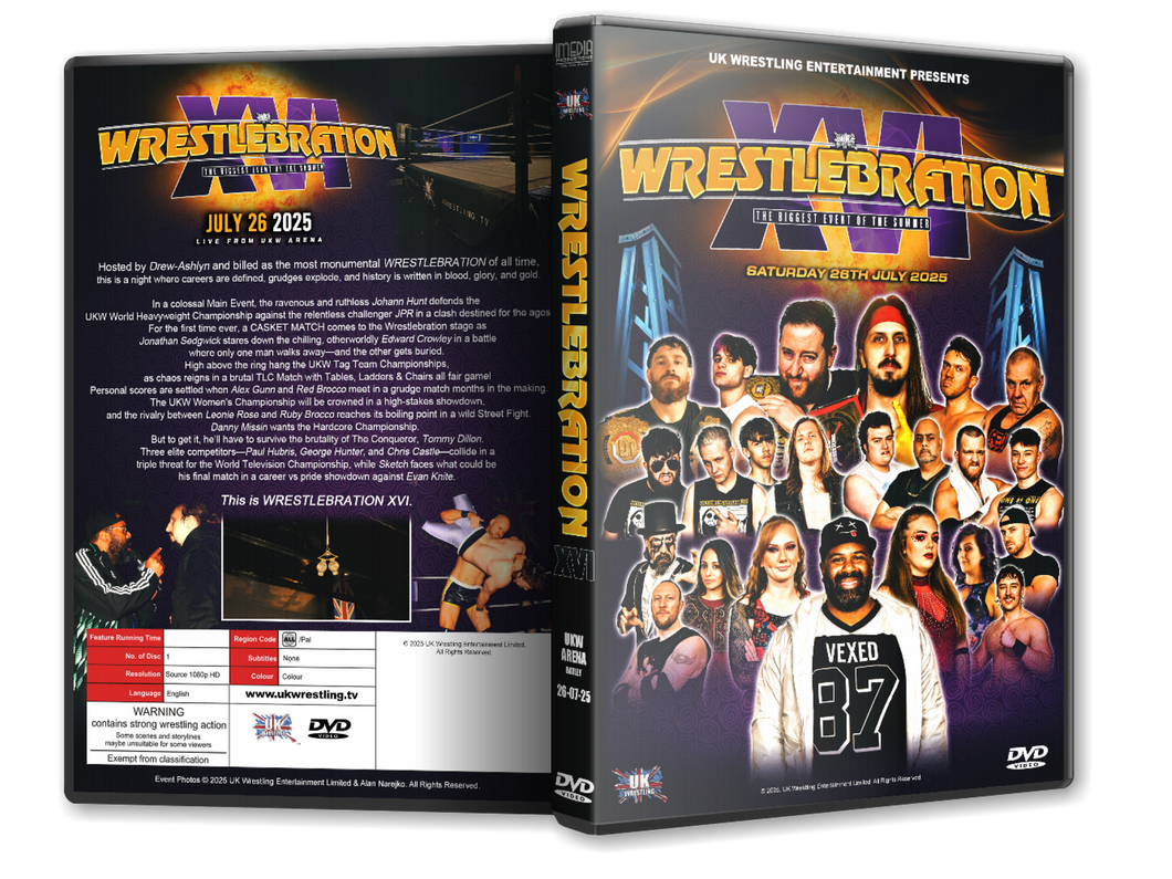 PRE-ORDER UKW Wrestlebration XVI 2025 DVD